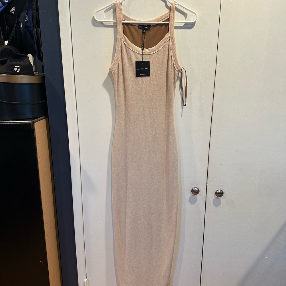 JLUXLABEL Beige Midi Dress - Picture 3 of 8